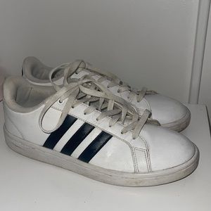 adidas white cloud foam sneakers